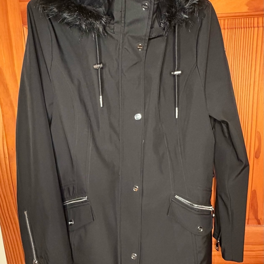 DKNY Quilted Black Jacket XL